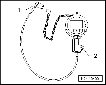 Checking fuel pressure sender -G247-
