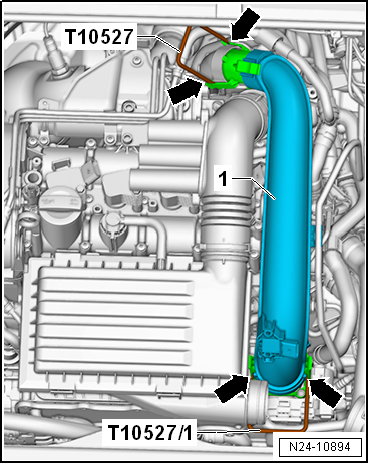 Checking valve timing, engine codes CHPA, CMBA, CPVA, CXSA, CZCA, CPVB, CZDA