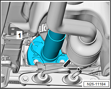 Removing and installing catalytic converter