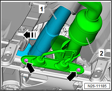 Removing and installing catalytic converter