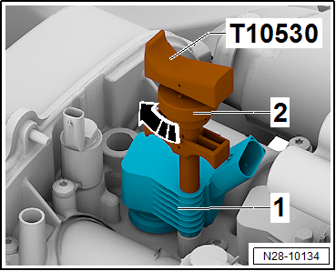 Removing and installing ignition coils with output stage