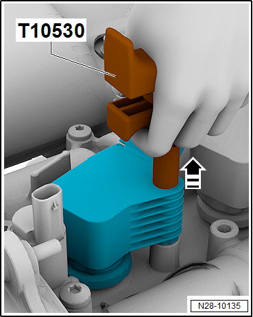 Removing and installing ignition coils with output stage