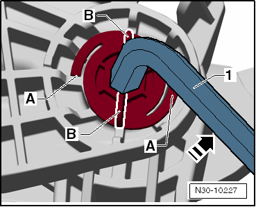 Removing and installing brake pedal
