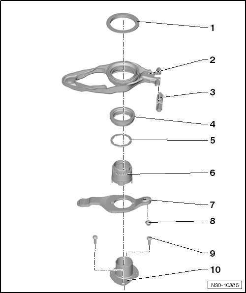 Assembly overview - clutch engagement