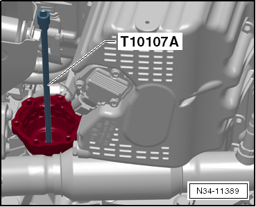 Renewing right oil seal
