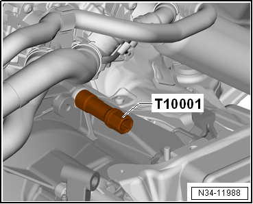 Removing gearbox, Golf 2013 ►, Golf Estate 2014 ►, Golf SV 2015 ►, vehicles with petrol engine 