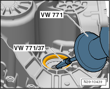Renewing left oil seal