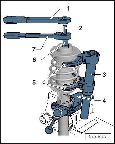 Repairing suspension strut