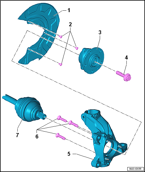 Assembly overview - wheel bearing assembly