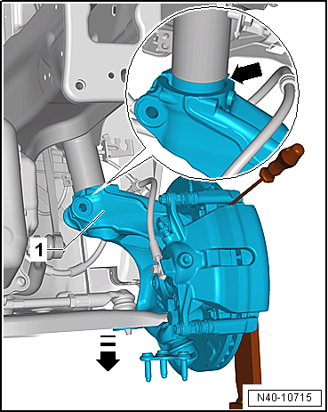 Removing and installing suspension strut