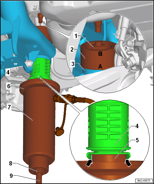 Renewing bonded rubber bush