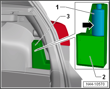 Vehicles with breakdown set, saloon