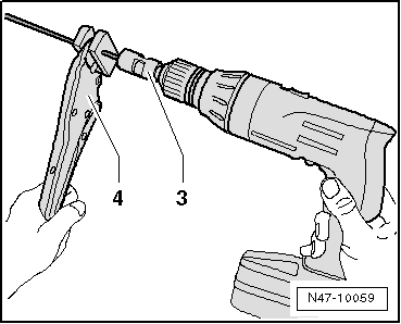 Instructions for use of flanging tool