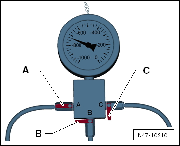 Checking vacuum generation