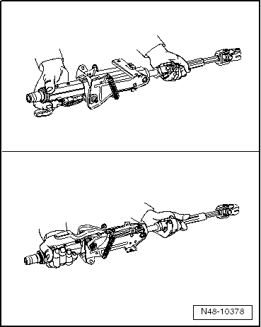 Handling and transporting steering column