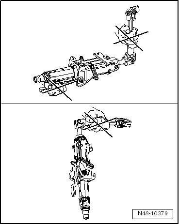 Handling and transporting steering column