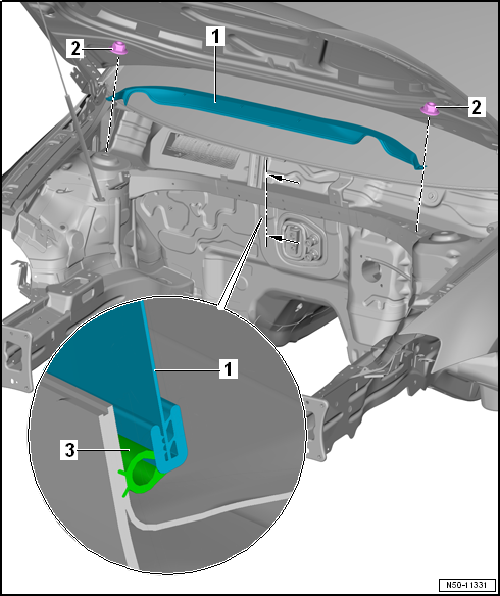Removing and installing plenum chamber bulkhead