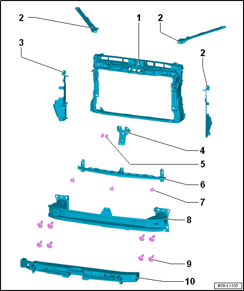 Assembly overview - lock carrier, NAR