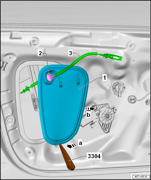 Removing and installing inner door cover