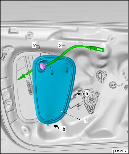Removing and installing inner door cover