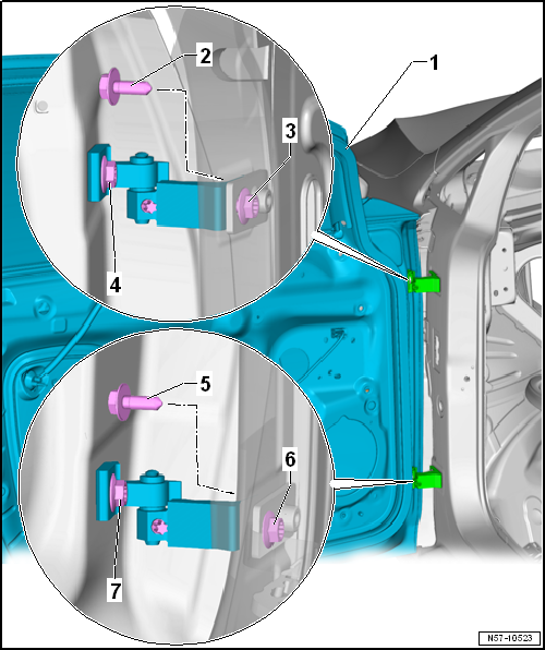 Adjusting door
