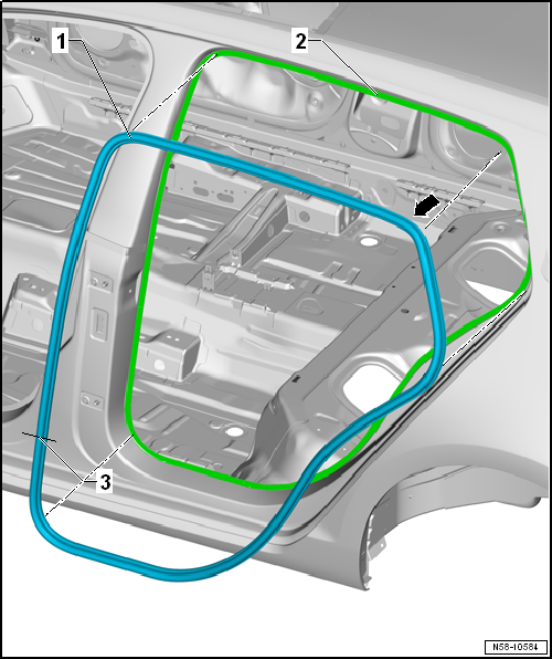 Removing and installing door inner seal