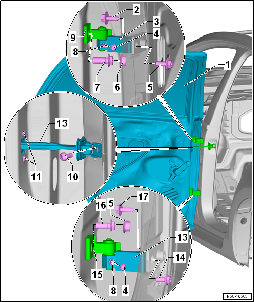 Assembly overview - door
