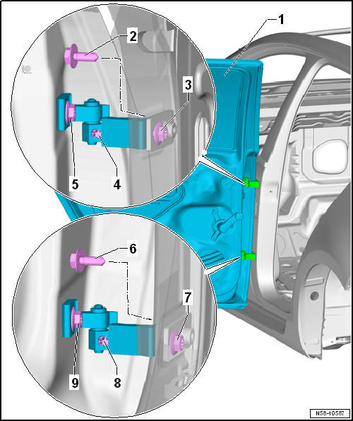 Adjusting door