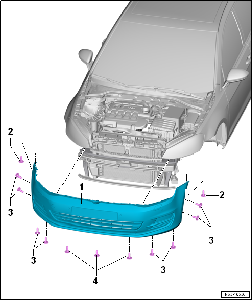Assembly overview - bumper cover