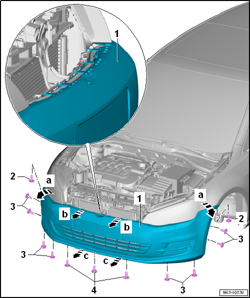 Removing and installing bumper cover