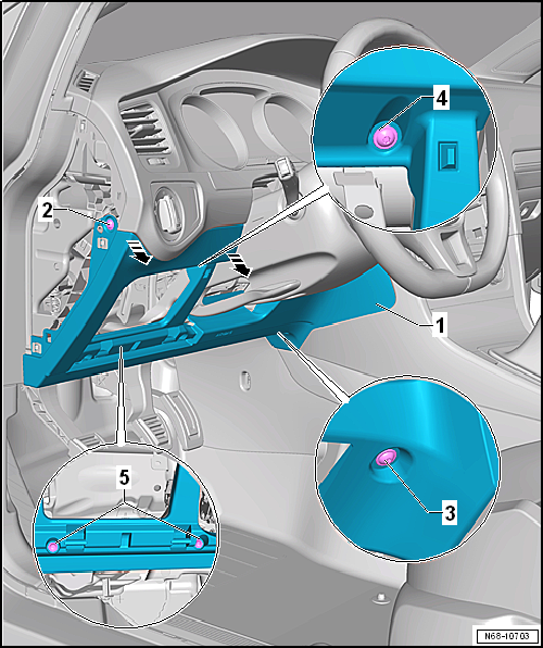 Removing and installing dash panel cover on driver side