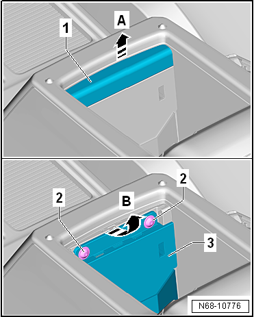 Removing and installing mounting plate with retaining strap