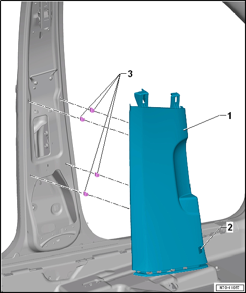 Lower B-pillar trim