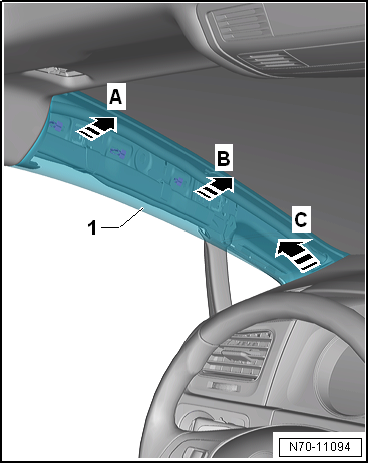 Removing and installing A-pillar trim