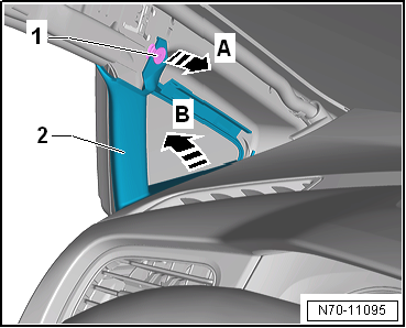 Removing and installing A-pillar trim