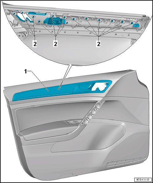 Removing and installing trim panel
