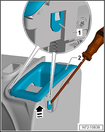 Removing and installing trim for locking mechanism