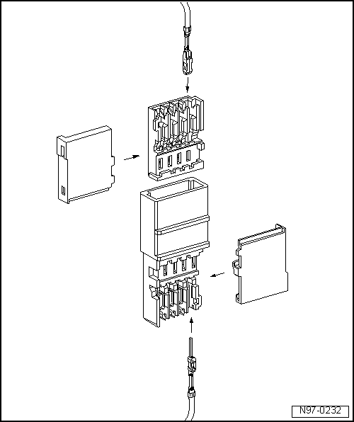 Repairs to contact housings using cut and clamp technique