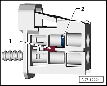 Detaching fibre optic cable from cable harness connector