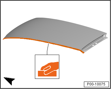 Pre-treatment of bonded surfaces when renewing laser-welded roofs