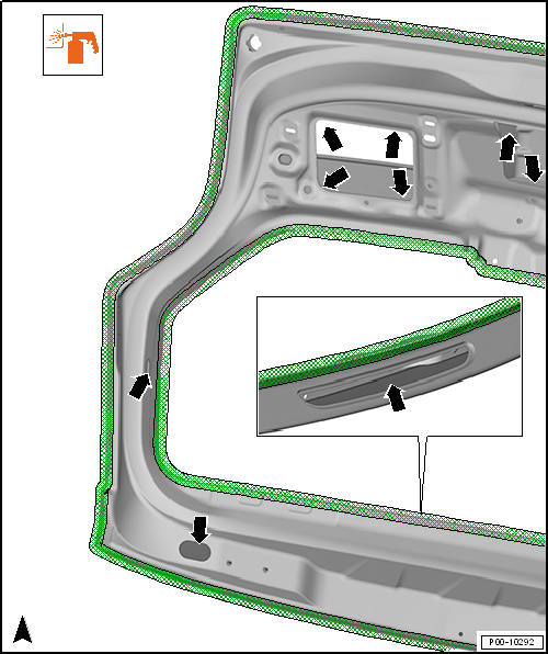 Cavity sealing, rear lid