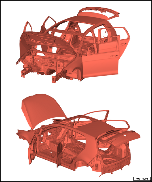 Paintwork structure of factory finish, cathodic dip primer