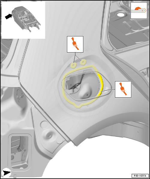 Seam seals, rear body