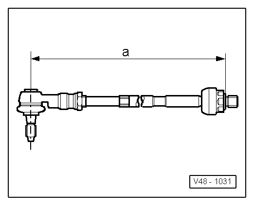 Removing and installing track rod