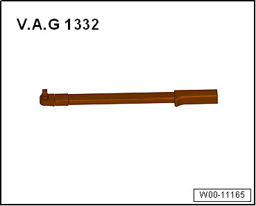 Removing and installing subframe with steering rack, RHD vehicles, except for e-Golf