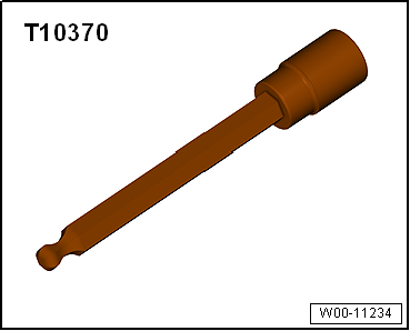 Removing and installing engine speed sender -G28-