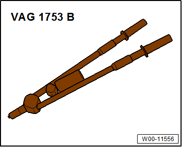 Removing and installing Bowden cable for backrest release