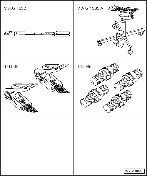 Removing and installing rear axle, multi-link suspension, four-wheel drive